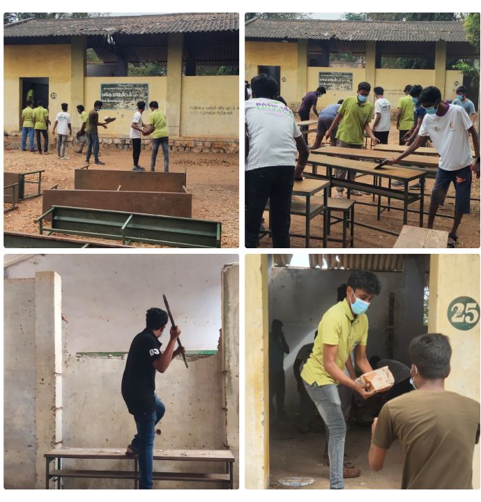 '"RENOVATION CAMP " AT  A GOVERNMENT HIGHER SECONDARY SCHOOL OF KALLAPATTI